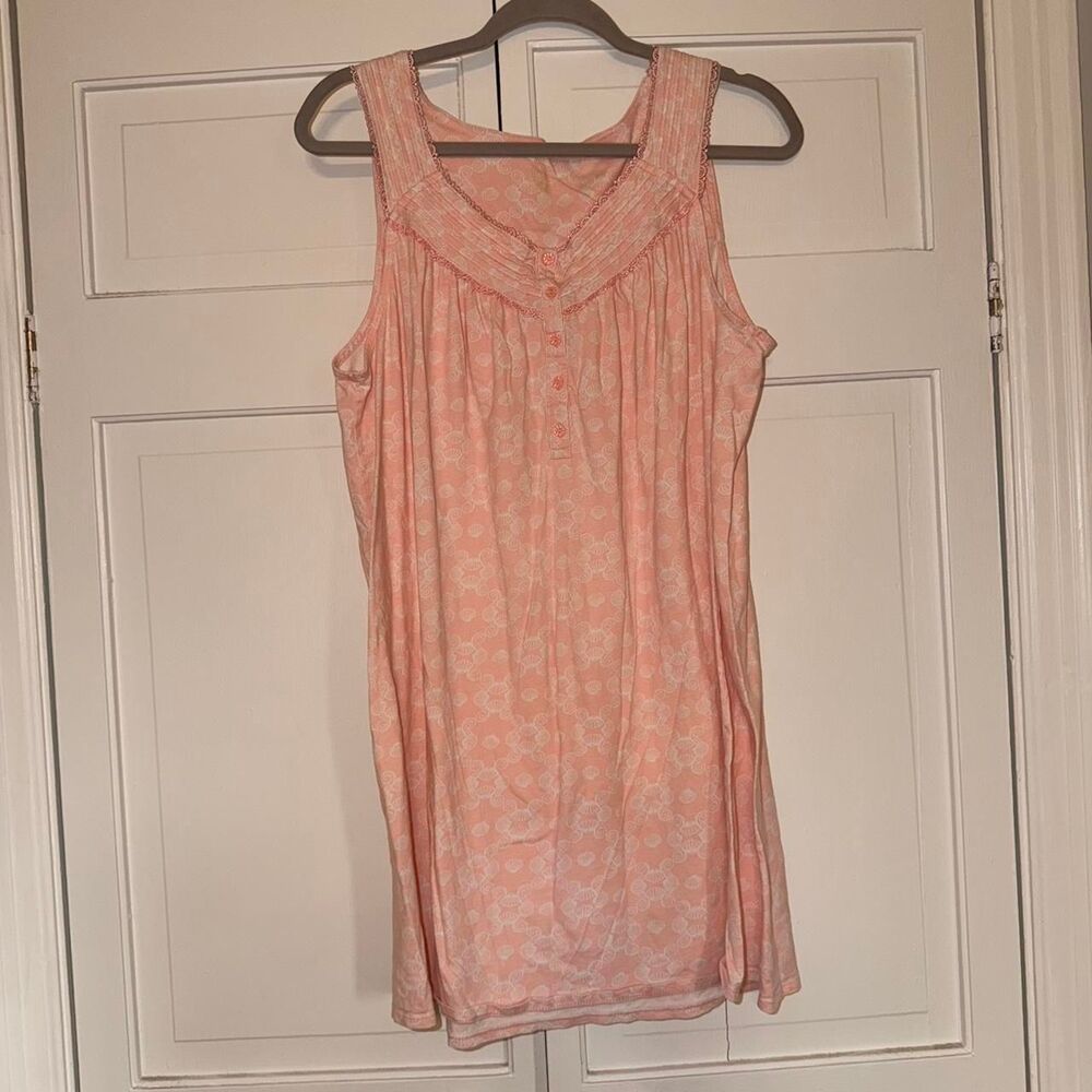 Croft-barrow Women's Pink and Orange Dress, 100% COTTON!